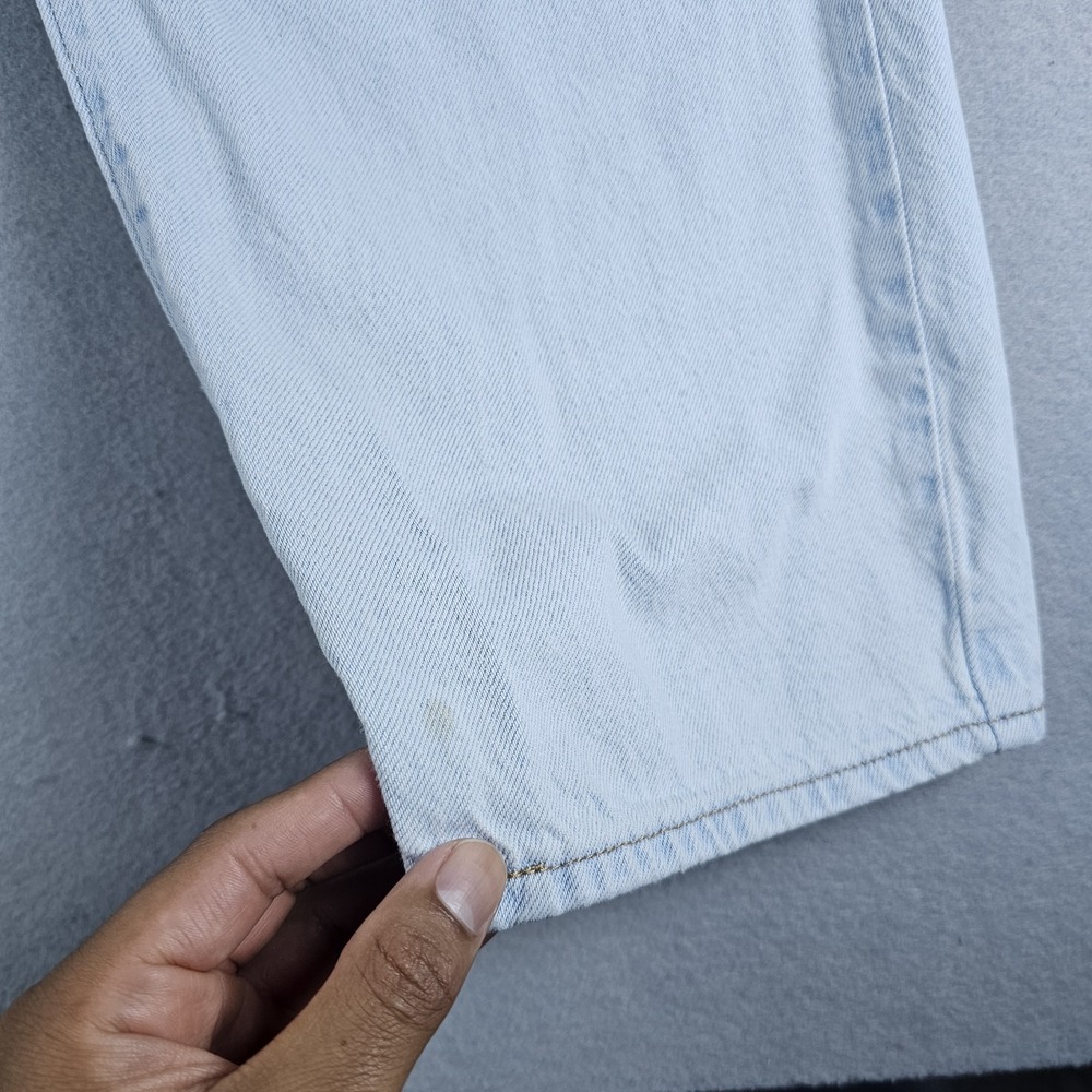 Levis Premium Baggy Dad Jeans Womens 25x30 Blue Light Wash Denim - Picture 6 of 16
